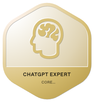Insignia ChatGPT Expert de OpenAI, nivel Core Knowledge